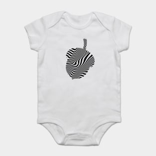 Acorn - Mesmerizing Black and White Optical Illusion Art Baby Bodysuit